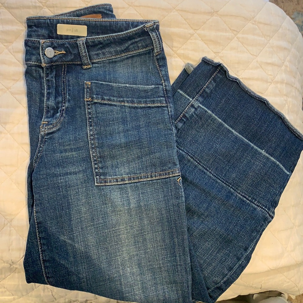 Pilcro and the Letterpress wide leg jeans